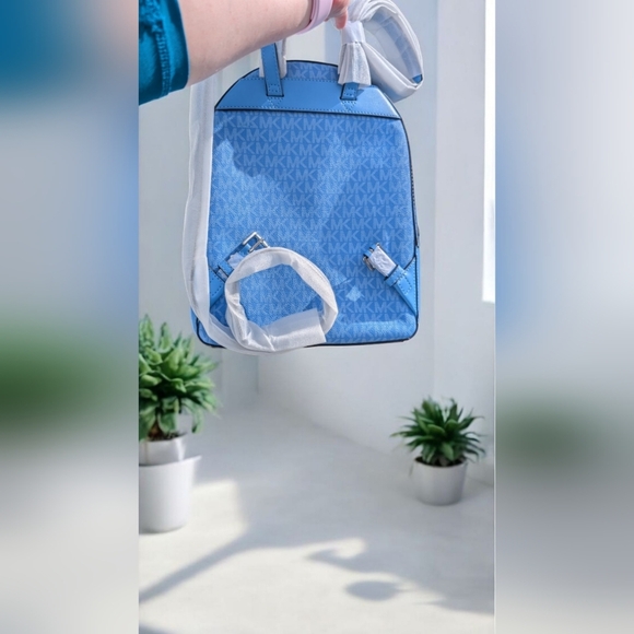 NWT Michael Kors Jaycee Medium Backpack MK South Pacific - Picture 6 of 8